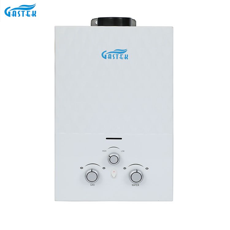 Încălzitor de apă caldă cu gaz fără rezervor, montat pe perete, pentru duș