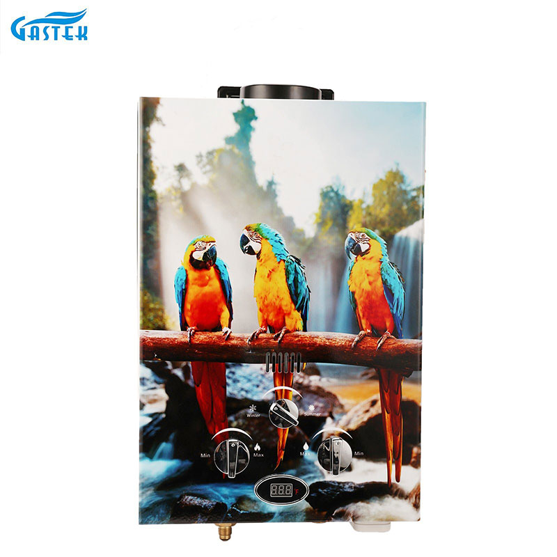 Aparat electrocasnic Geyser Panou colorat Baie Incalzitor instantaneu de apa pe gaz